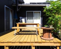ウッドデッキの工事